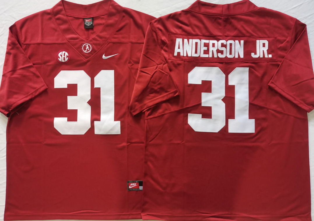 Men's Alabama Crimson Tide Will Anderson Jr #31 Crimson Jersey